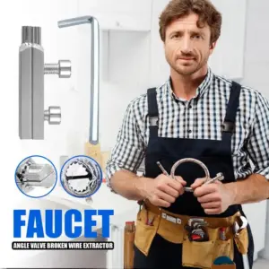 Faucet Angle Valve Broken Wire Remover Broken Screw Extractor Set Faucet Installation And Removal Tool For Pipes 1/2 Inch And
