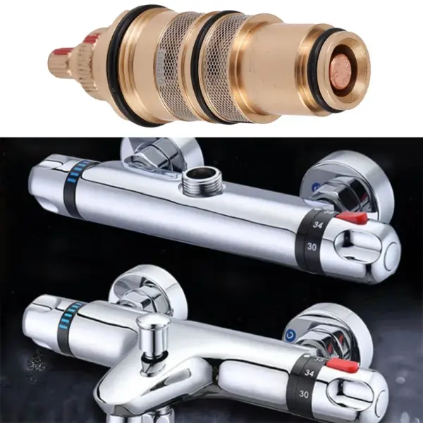 Thermostatic Shower Cartridge Thermostatic Valve Mixer Brass Replacement Thermostatic Cartridge Shower Range Of 20-48 C