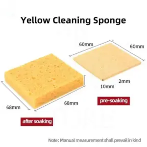 High-Temperature Soldering Sponge 6x6cm 1/3/5/6/10pcs Cleaning Sponge Pad for Welding Iron Tip Non-Shedding Welding Station Tool
