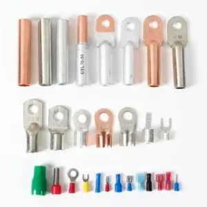 10Pcs 16-35mm2 6mm 8mm 10mm Cable Connector Kit SC Type Wire Nose Terminal Crimp SC16-6 SC25-6 SC35-6 Bolt Hole Tinned Lugs Ring