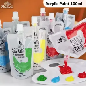 PHOENIX Acrylic Paint 100ml Non-toxic Craft Paints for Canvas, Paper, Wood, Ceramic,Painting Art Supplies for Adults, Beginners
