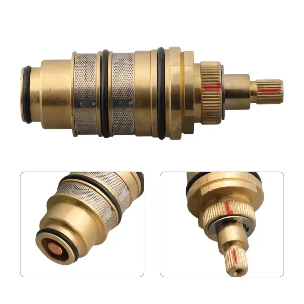 Brass Replacement Thermostatic Cartridge Shower Mixer Valves Bar Repair Kit Bathroom Water Temperature Control Faucet Cartridge