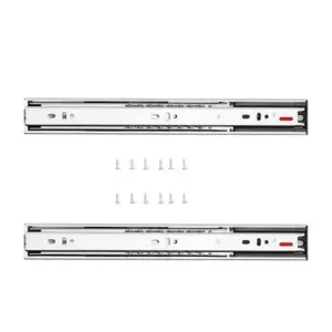 Free Shipping-6 Pairs of 16 Inch Drawer Slides Side Mount Rails, Heavy Duty Full Extension Steel Track, Soft-Close Noiseless Gui