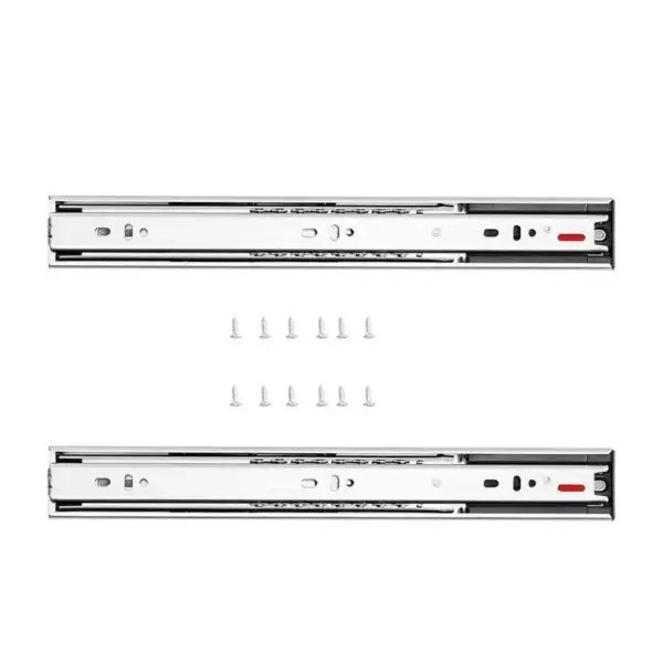 Free Shipping-6 Pairs of 16 Inch Drawer Slides Side Mount Rails, Heavy Duty Full Extension Steel Track, Soft-Close Noiseless Gui