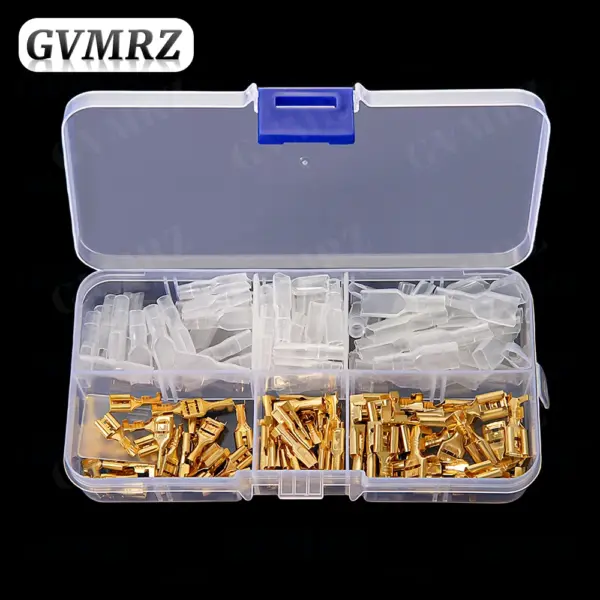 150PCS/box 2.8/4.8/6.3mm Crimp Terminals Insulated Seal Electrical Wire Connectors Crimp Terminal Connector Assortment Kit