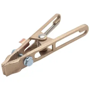 A93Z 1 Piece Machine Grounding Clamp TIG Welding Machine Brass Grounding Clamp (260A) Durable Gold Easy To Replace