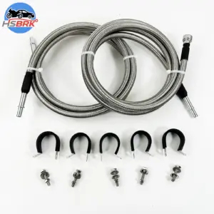 819-846 Stainless Steel Fuel Line Flexible Braided Line Compatible with Chevrolet Silverado GMC Sierra 1500 Classic 2500 3500 HD