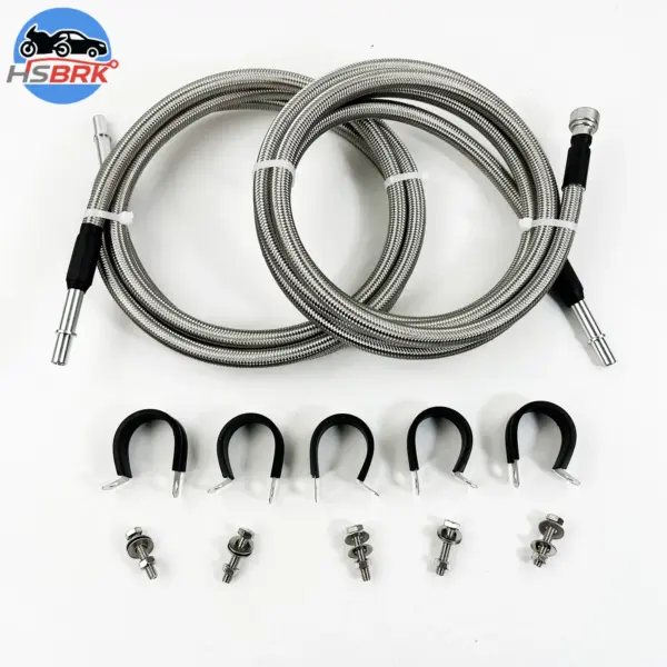 819-846 Stainless Steel Fuel Line Flexible Braided Line Compatible with Chevrolet Silverado GMC Sierra 1500 Classic 2500 3500 HD