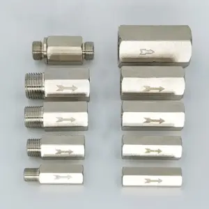 1/8" 1/4" 3/8" 1/2" 3/4" 1" BSP Female Male Brass One Way Non-Return Check Valve Water Gas Fuel Oil  Home Garden