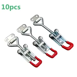 10 PCS Toggle Latch Clamp 4001 100Kg 220Lbs Holding Capacity Horizontal Type for Hand Tool for welding, jigging, repairing