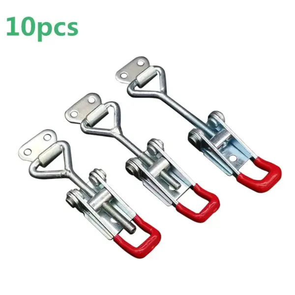 10 PCS Toggle Latch Clamp 4001 100Kg 220Lbs Holding Capacity Horizontal Type for Hand Tool for welding, jigging, repairing