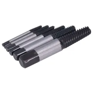 6pcs Remover Tool Carbon Steel Screw Extractor Lightweight Spiral Groove Broken Screw Remover Bolt Extractor Broken Screw
