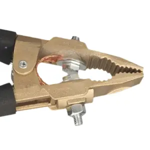 Earth Wire Clamp 600A A-Shape Brass Welding Pliers for Secure Grounding in Shipyard Steel and Auto Fabrication