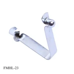 FUMAO  Wholesale 6mm Button Diameter x 7mm Height , 8mm width x 35cm Length, Double Steel Metal Push Button Spring Clips