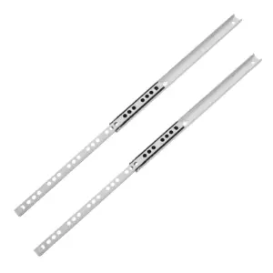 2Pcs Narrow Ball Bearing Drawer Slides Full Extension for Undermount Cabinet Kitchen Trash Can Slider Compact