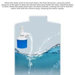 1Pc Durable Automatic Water Float Valve 1/2" Male Thread Side Inlet Auto Float Valve Tank Valve For Water Tank