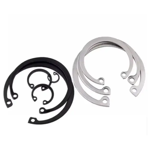 M6-M200 304/316 Stainless Steel C Type Internal Circlip / 65Mn Steel Retaining Snap Ring for Shaft & Hole Fixing