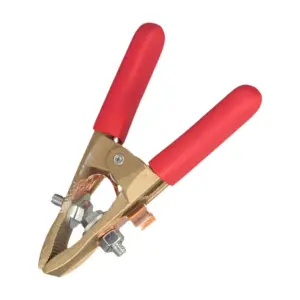 400A Earth Clamp A-Shape Brass Material for Grounding in High Current Welding Such as TIG MIG Resistance and Stud Welding Setups