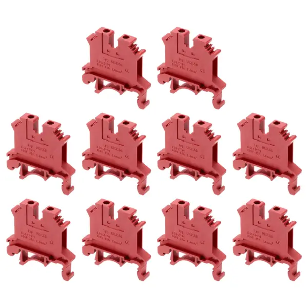 10-100Pcs Terminal Block UK-2.5B Rail Mount Fuse Holder Screw Terminal Block Wire End Bracket Stopper Din Rail Screw for Circuit
