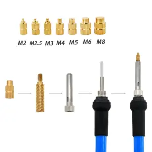M2 M2.5 M3 M4 M5 M6 M8 Heat Set Insert Tool Soldering Iron Tip Brass Thread Insert Nut Hot Melt Plastic Nuts Printing 3D inserts