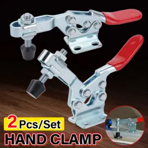 2PCS Clamp Workholding Clamp Chuck Horizontal Quick Clamp Workholding GH-225D Woodworking Engraving Machine Compressor Vertical