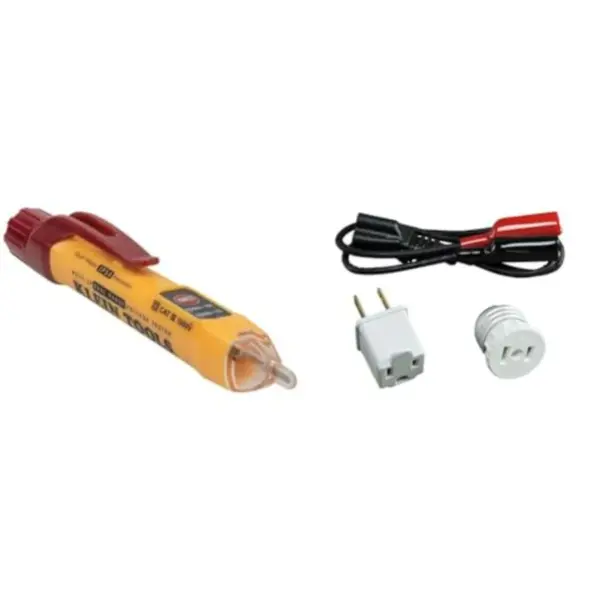 NCVT2P Dual Range, Non-Contact Voltage Tester, 12-1000V AC, Visual and 69411 Circuit Breaker Finder Accessory Kit, Circuit Brea