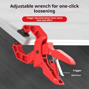 Heavy Duty Tongs Woodworking Plastic Spring Clamp Strong A Type Large Clip for Car Carpenter Nylon Wood Tool Cable Fixing Joint