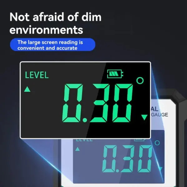 Punctual- IP54 Digital Level Angle Gauge with Magnetic Base 360° Mini Measuring Digital Inclinometer Electronic Bevel Protractor