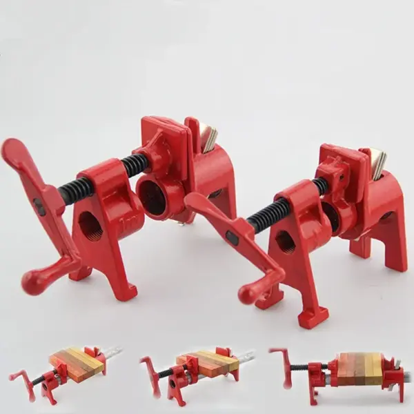 1/2 3/4" Strong Fixed Pipe Clamp Woodwork Heavy Duty Wood Gluing Hose Pipe Clamp Fixture Fast F Clip Carpenter Woodworking Tools