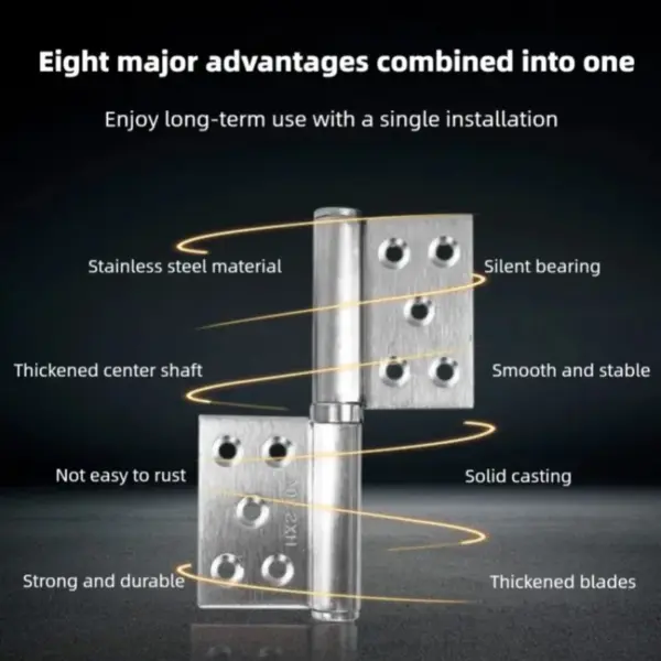 Heavy Duty Door Hinges Detachable Flag Door Hinge Furniture Locks Barn Offset Gate Attachment for Metal Doors Window Cabinet