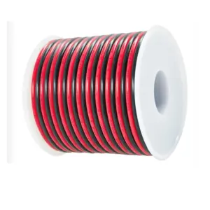 2 Pin Electrical Wire Tinned Copper 18/20/22/24/26/28/30AWG Insulated PVC Extension LED Strip Cable Red Black Wire