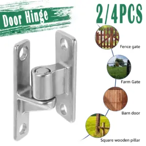 2/4Pc 5/8" Detachable Hinge 600 lbs Hinge High Load Bearing Capacity Fram Door Hinge Heavy Duty Stainless Steel Wall Mount Hinge