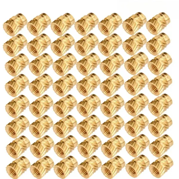 M3 Thread Knurled Brass Threaded Heat Set Heat Resistant Insert Embedment Nut for 3D Printer Voron 2.4 M3x5x4