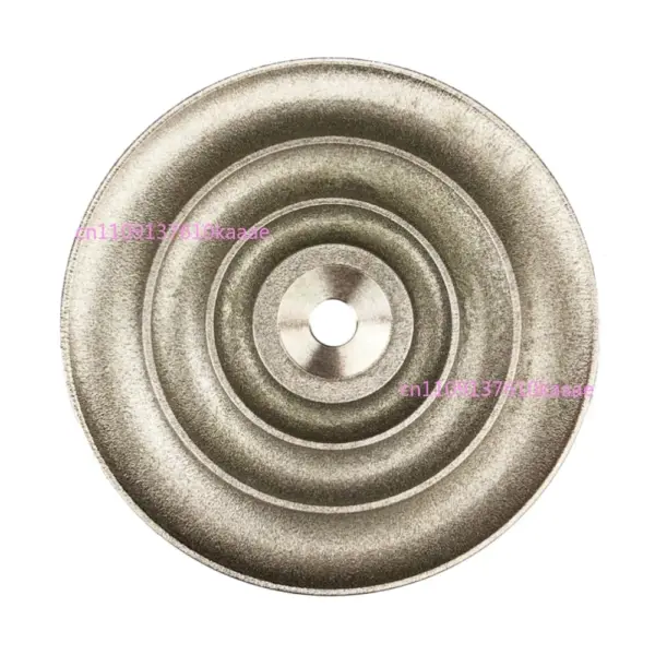 150MM Diamond Grinding Disc 3-Slot Polishing Wheel for Jade Egg Noodle Ring Surface Gem Molding, 12.7MM Aperture
