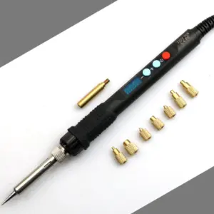 Heat Set Insert Press Tool 936 Soldering Iron M2-M8 Brass Thread Insert Nut Tip Embedded Copper Nuts Kit for 3D Printing