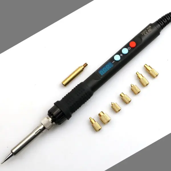 Heat Set Insert Press Tool 936 Soldering Iron M2-M8 Brass Thread Insert Nut Tip Embedded Copper Nuts Kit for 3D Printing