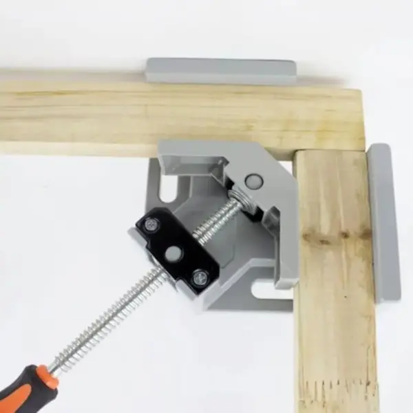 New Aluminium Single Handle 90 Degree Right Angle Clamp Photo Frame Corner Clip Woodworking Vise Workbenches Hand Tool