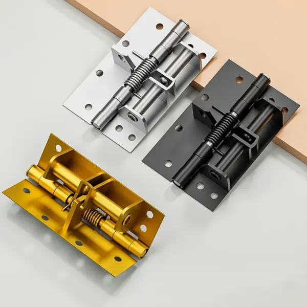 Automatic Door Closer with Spring Hinge & Stopper, Heavy Duty Self-Closing for Home, Office & Commercial Door