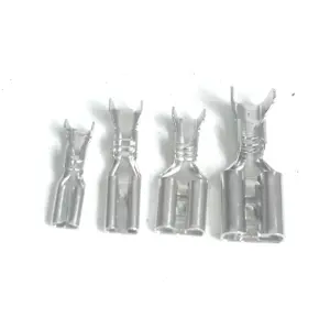2.2/2.8/3.8/4.8/6.3mm Female Male Crimp Terminal Wire Connector Gold Brass/Silver Car Speaker Electrical Cable Terminals Kit