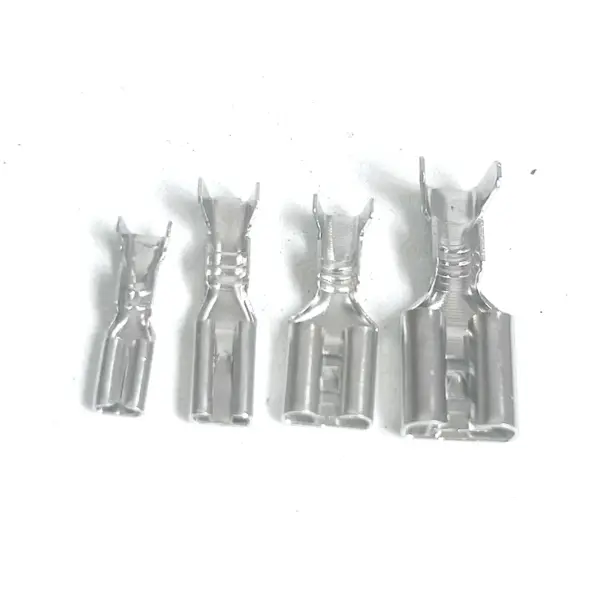 2.2/2.8/3.8/4.8/6.3mm Female Male Crimp Terminal Wire Connector Gold Brass/Silver Car Speaker Electrical Cable Terminals Kit