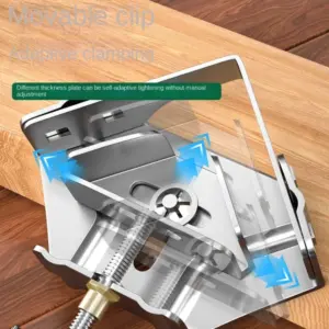 Stainless Steel Right Angle Clamp Quick Clip Auxiliary Corner Clamp Locator Sturdy Adjustable 90 Degree Fixing Clamp