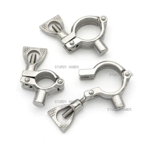 1pc Stainless steel sanitary pipe clamp support pipe bracket clamp hardware accessories fixture fastener