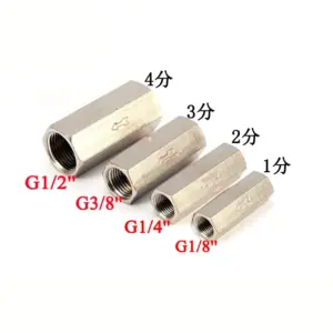 1/8"1/4" 3/8" 1/2" 3/4" BSP Female Full Ports Air Check Valve One Way Non-Return Nickel-Plated Brass Valve For Air Water Oil Gas