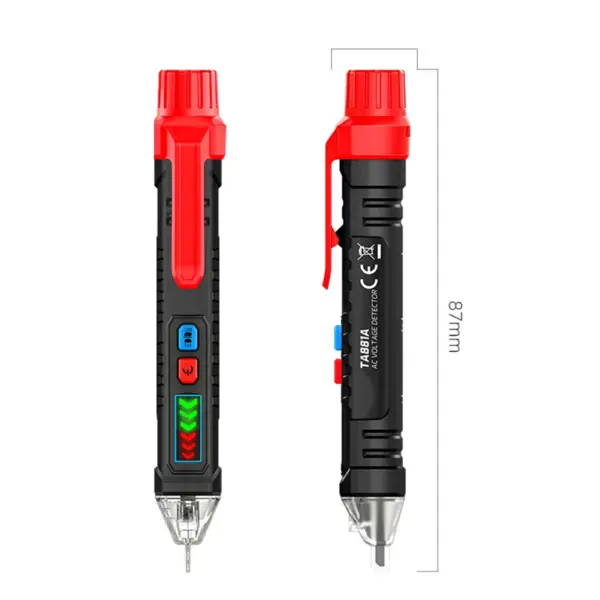 Digital Voltage Tester Pen TA881A Non Contact AC Detector with Live Neutral Wire Alerts and Adjustable Sensitivity