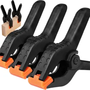 Heavy Duty Plastic Retaining Clips Adjustable Woodworking Spring Clamps Jaw Opening DIY Tools for Craft Photography Background