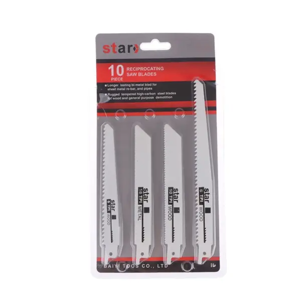 For DIY And Professional Use, Coarse And Fine Teeth Universal Woodworking And Metal Cutting Reciprocating Saw Blade
