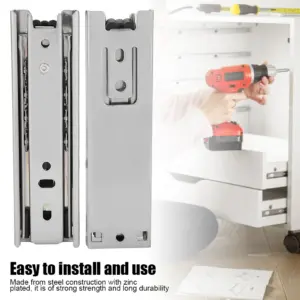Cupboard Accessory 5in Mini Short Drawer Slides Furniture  Rail Full Extension Kitchen Cupboard Hardware Drawer Slide