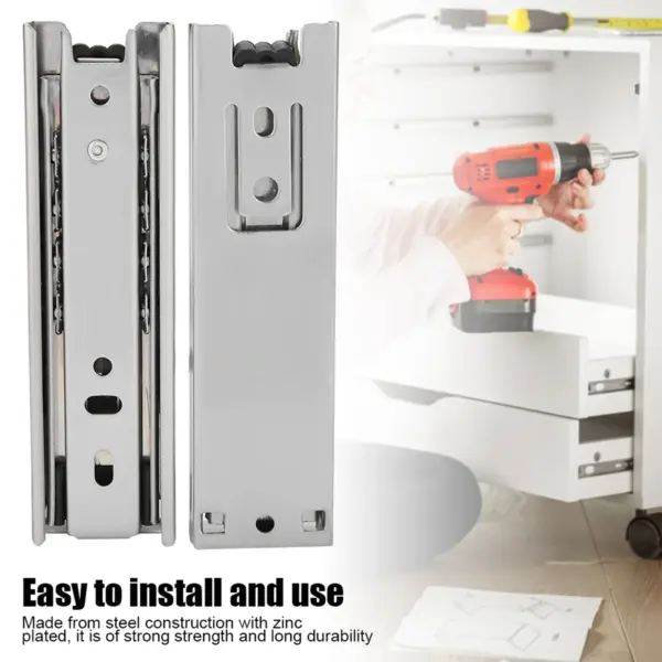 Cupboard Accessory 5in Mini Short Drawer Slides Furniture  Rail Full Extension Kitchen Cupboard Hardware Drawer Slide