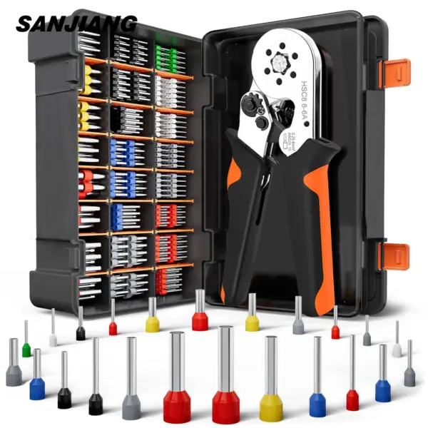 Ferrule Crimping Tool HSC8 6-4/6-6 Electrical Crimper Plier For Wire End Crimp Tube Terminals Electrical Circuit Repair