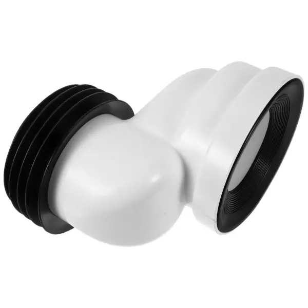 Flush Offset Toilet Flange Connector 10cm White Adapter Easy Install Relocation Change Place Toilet Drain Pipe Repair Part